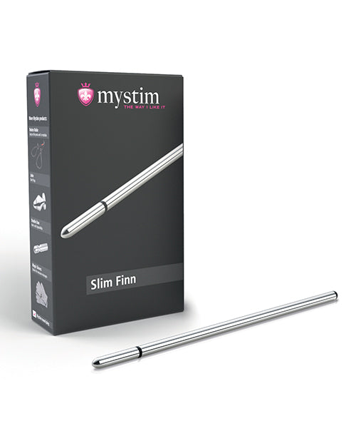 The Soft Hum Mystim Slim Finn eStim Urethral Sound - Silver