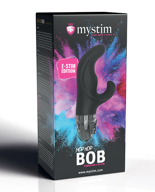 The Soft Hum Mystim Hop Hop Bob eStim Vibrator - Black