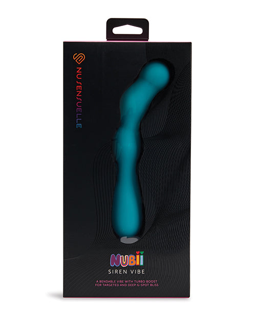 The Soft Hum Nu Sensuelle Siren Nubii G-Spot Vibe w/Hinge - Blue