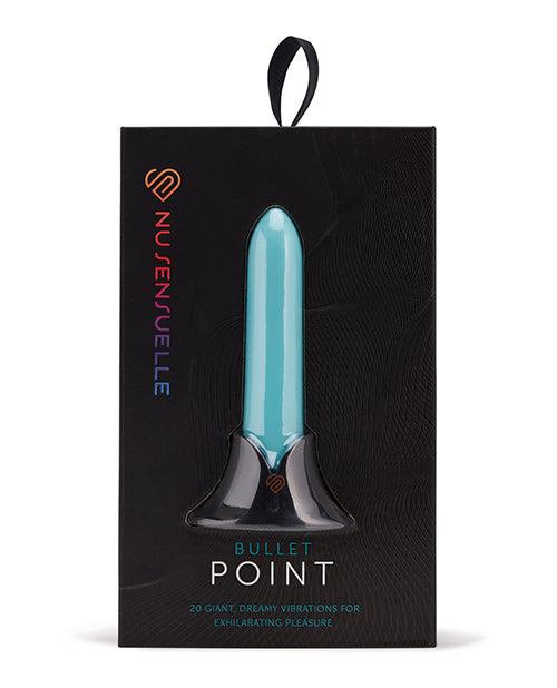 The Soft Hum Nu Sensuelle Point Rechargeable Bullet - Teal Blue