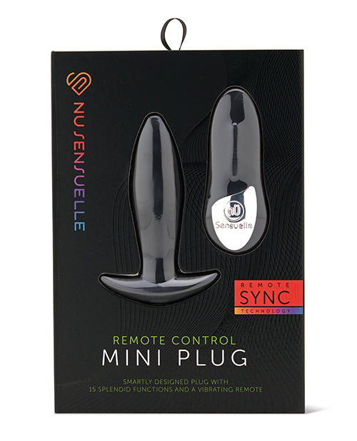 The Soft Hum Nu Sensuelle Remote Control Rechargeable Mini Plug - Black