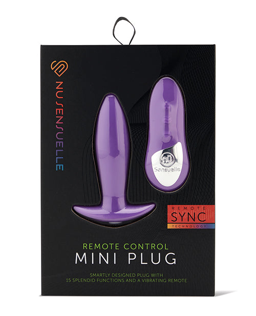 The Soft Hum Nu Sensuelle Remote Control Rechargeable Mini Plug - Purple