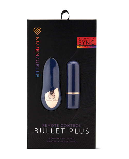 The Soft Hum Nu Sensuelle Remote Control Wireless Bullet Plus - Navy Blue