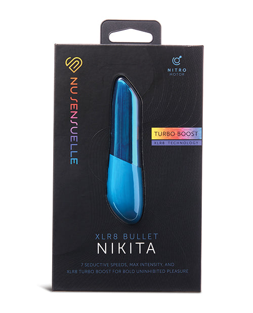 The Soft Hum Nu Sensuelle Nikita Bullet with Nitro Motor - Deep Turquoise