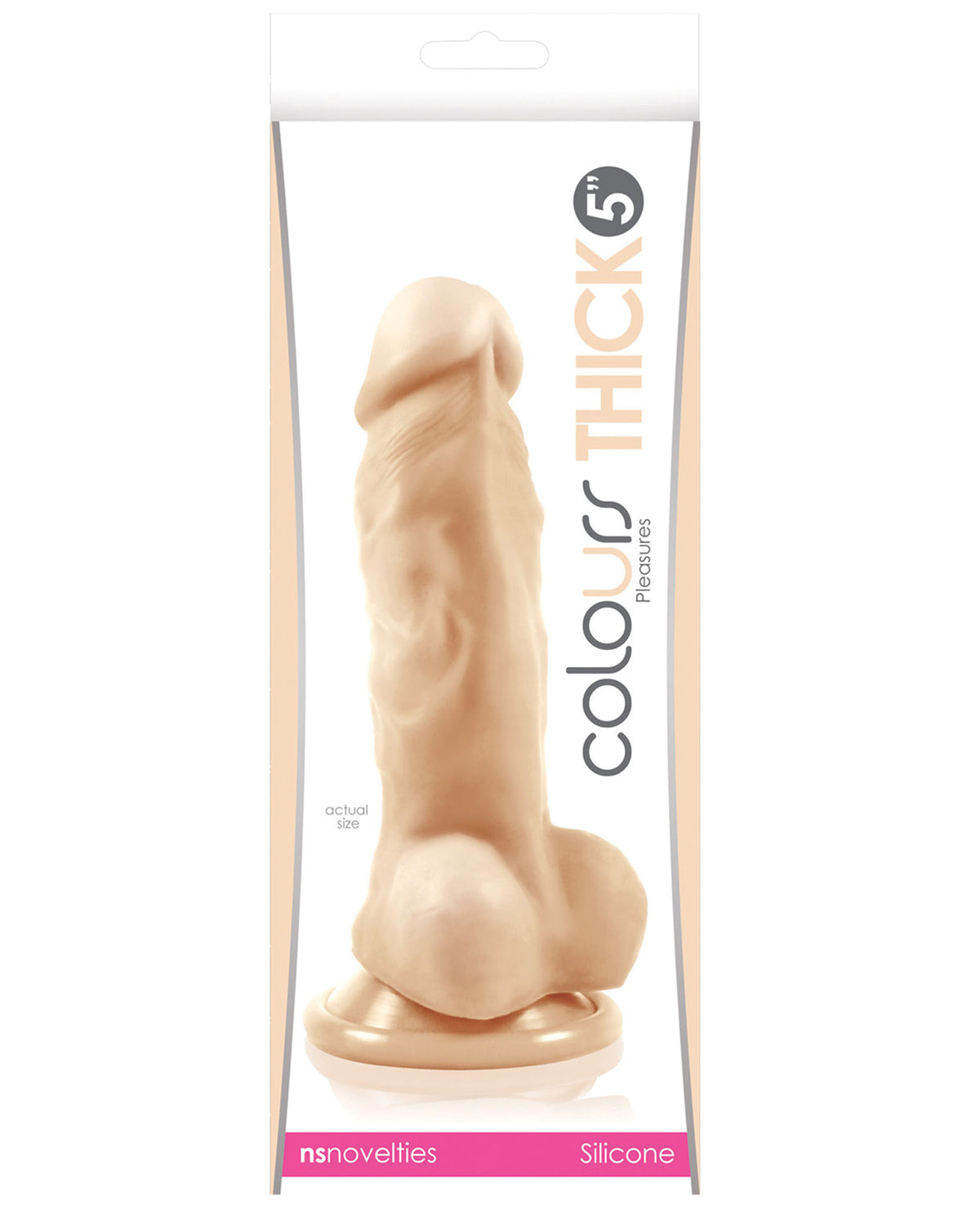 The Soft Hum Colours Pleasures Thick 5" Dildo - White