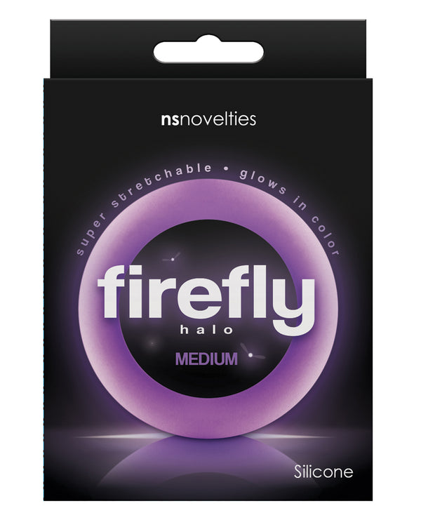 The Soft Hum Firefly Halo Medium Cockring - Purple