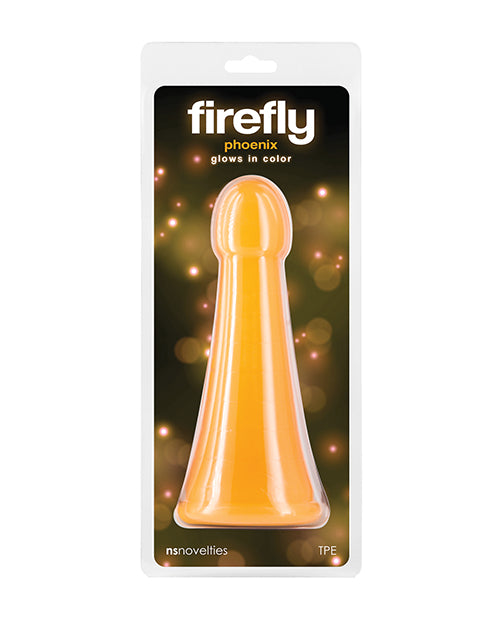 The Soft Hum Firefly Phoenix Glow in the Dark Dildo - Orange