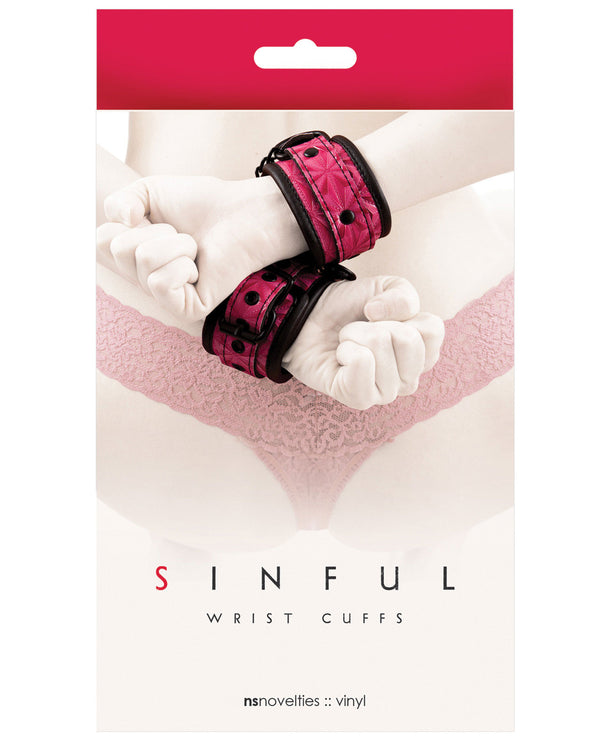 The Soft Hum Sinful Wrist Cuffs - Pink