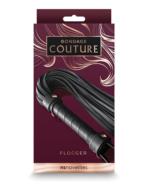 The Soft Hum Bondage Couture Flogger - Black