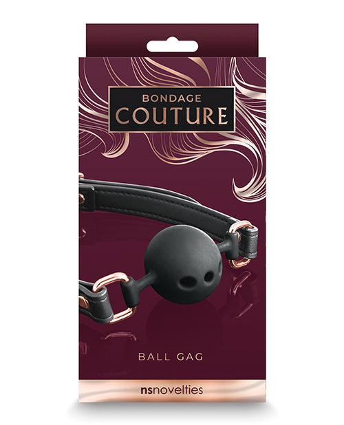 The Soft Hum Bondage Couture Ball Gag - Black