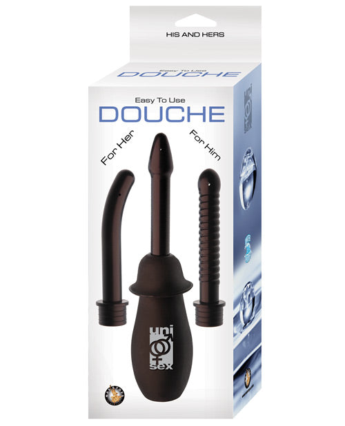 The Soft Hum His &amp; Hers Easy To Use Douche - Black