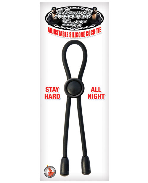 The Soft Hum Mack Tuff Adjustable Silicone Cock Tie - Black