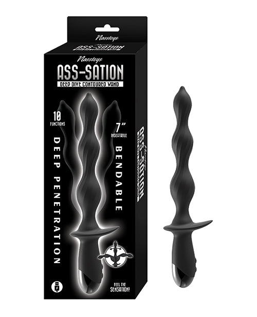 The Soft Hum Ass-Station Deep Dive Contoured Wand - Black