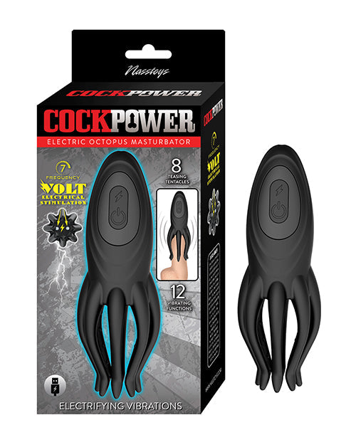 The Soft Hum Nasstoys Cockpower Electric Octopus Masturbator - Black