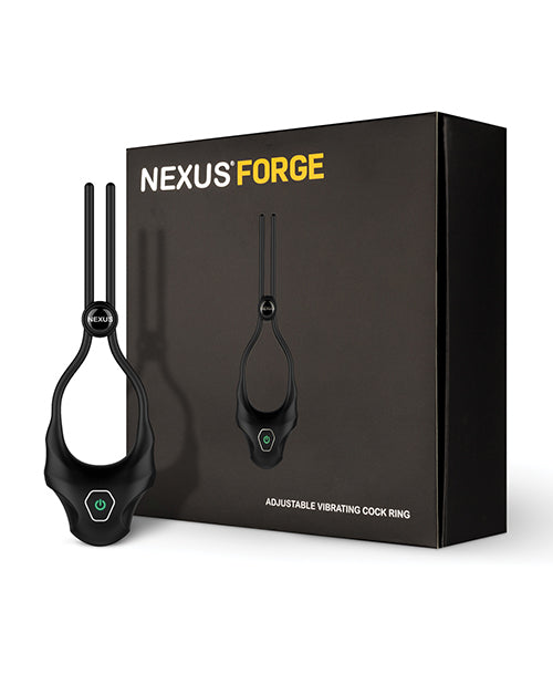 The Soft Hum Nexus Forge Single Lasso Vibrating Cock Ring - Black