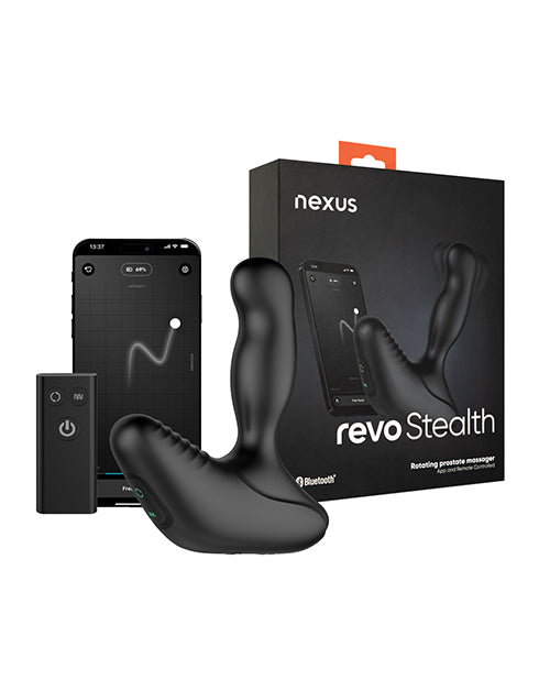 The Soft Hum Nexus Revo Stealth App Enabled Rotating &amp; Vibrating Prostate Massager - Black