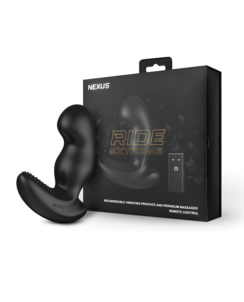 The Soft Hum Nexus Ride Extreme Vibrating Prostate &amp; Perineum Massager - Black
