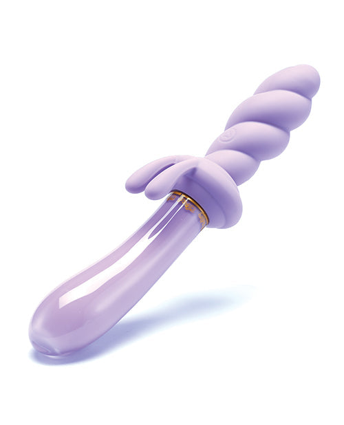 The Soft Hum Cristal Jade Twist Glass Rabbit