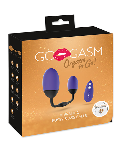 The Soft Hum GoGasm Vibrating Pussy &amp; Ass Balls - Purple