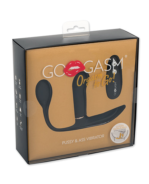 The Soft Hum GoGasm Pussy &amp; Ass Vibrator - Black