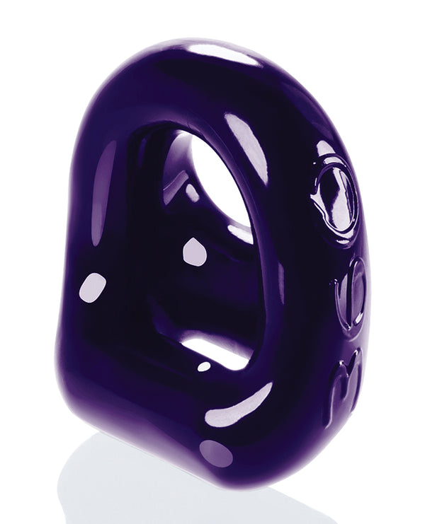 The Soft Hum Oxballs 360 Cock Ring &amp; Ballsling - Eggplant
