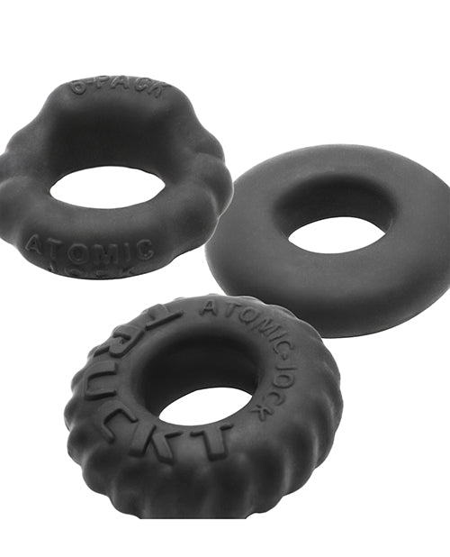 The Soft Hum Oxballs Bonemaker Boner Cock Ring Kit Pack of 3 - Special Edition Night