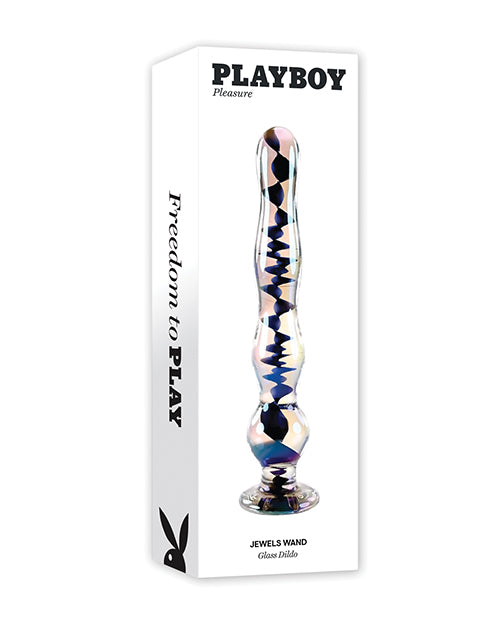 The Soft Hum Playboy Pleasure Jewels Wand - Clear