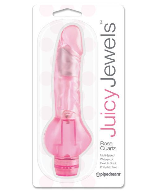 The Soft Hum Juicy Jewels Rose Quartz Vibrator - Pink