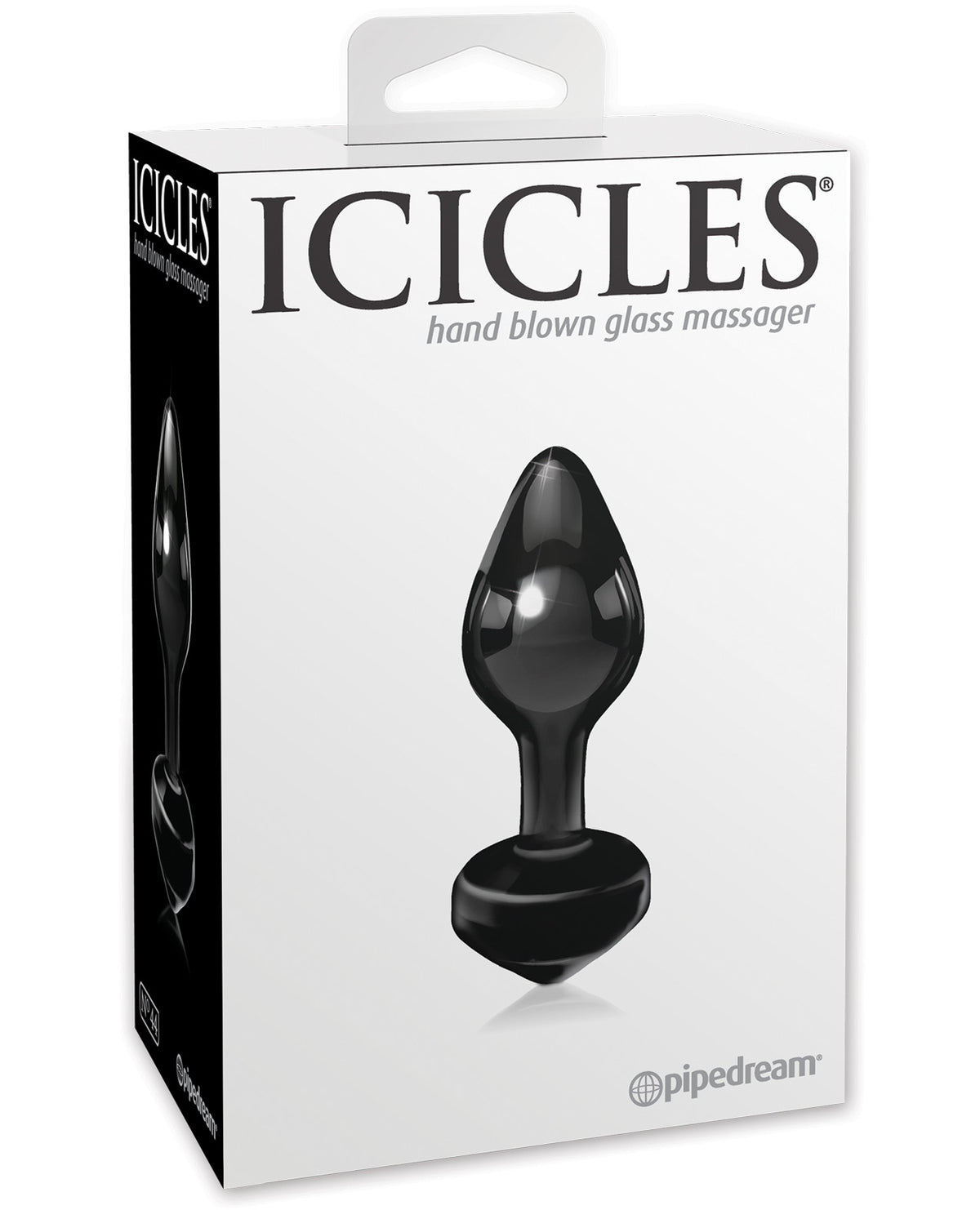 The Soft Hum Icicles No. 44 Hand Blown Glass Butt Plug - Black