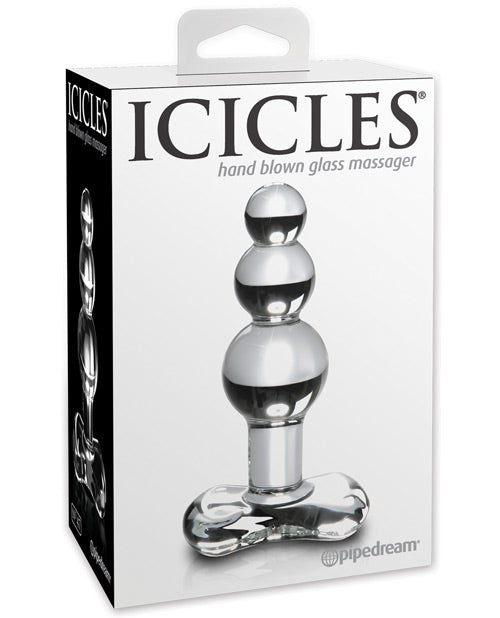 The Soft Hum Icicles No. 47 Hand Blown Glass Butt Plug - Clear