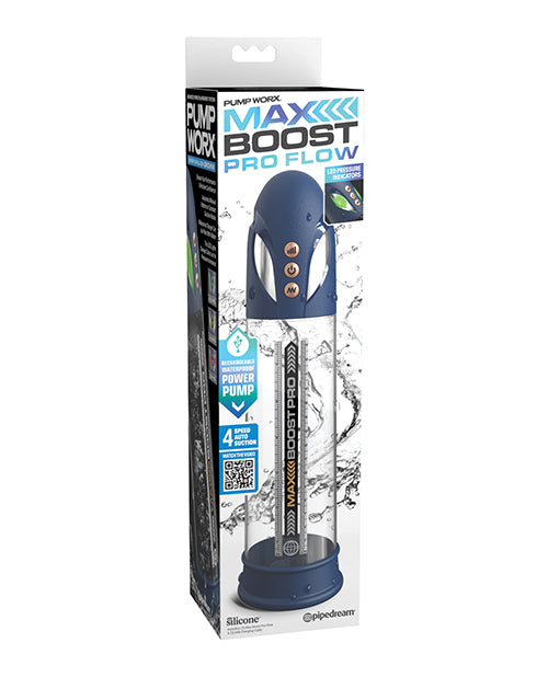The Soft Hum Pump Work Max Boost Pro - Blue/Clear