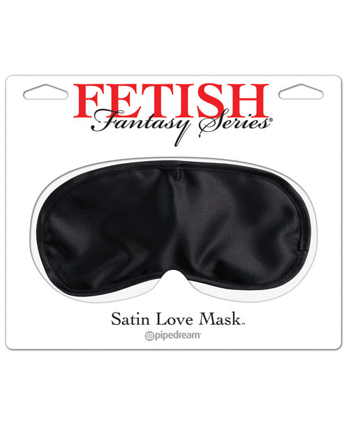 The Soft Hum Fetish Fantasy Series Satin Love Mask - Black
