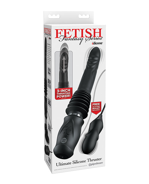 The Soft Hum Fetish Fantasy Series Ultimate Silicone Thruster - Black