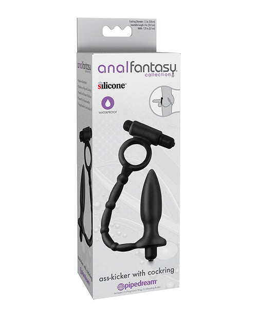 The Soft Hum Anal Fantasy Collection Ass Kicker w/Cockring - Black