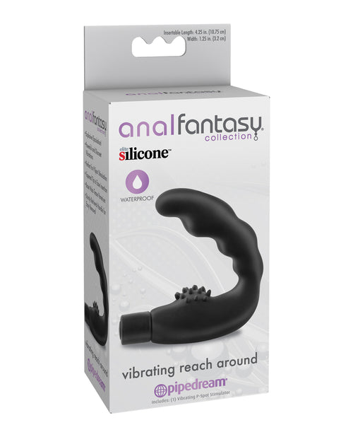 The Soft Hum Anal Fantasy Collection Vibrating Reach Around - Black