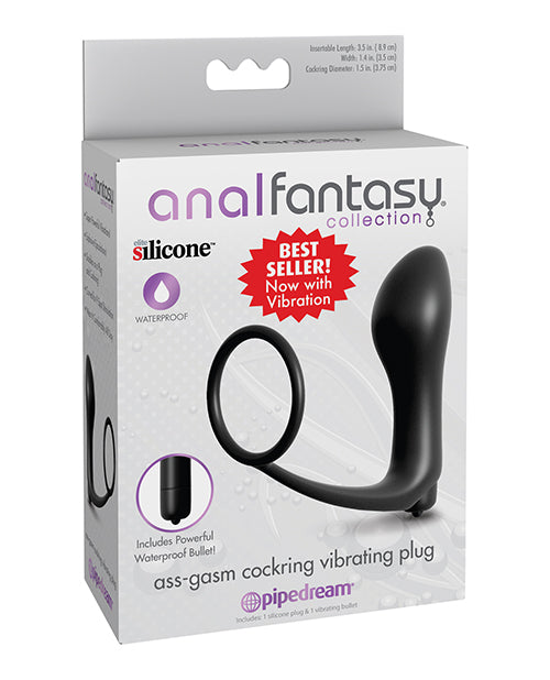 The Soft Hum Anal Fantasy Collection Ass Gasm Vibrating Plug w/Cockring