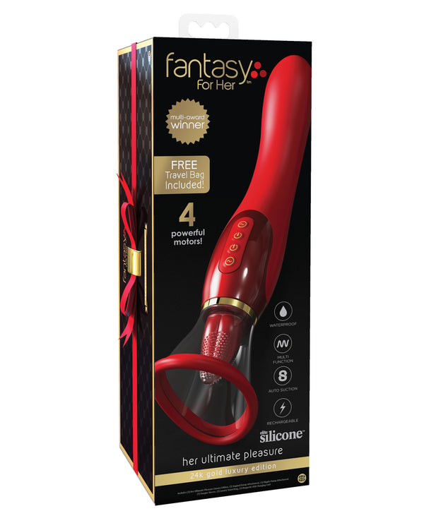The Soft Hum Fantasy For Her Ultimate Pleasure 24K Gold Seasonal Luxury Edition w/Travel Bag Luxury Box - Red