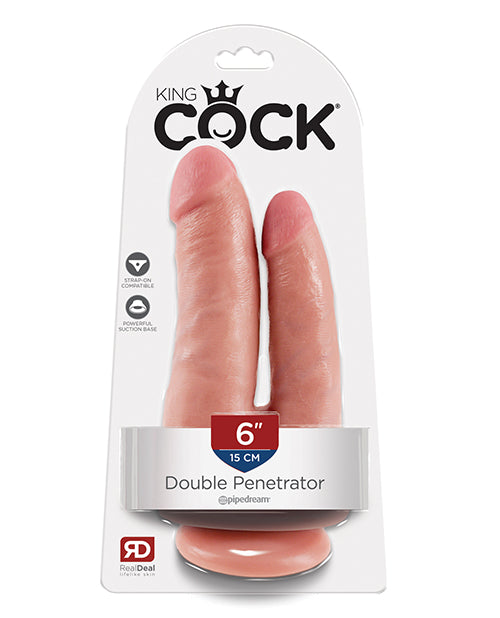 The Soft Hum King Cock Double Penetrator - Flesh
