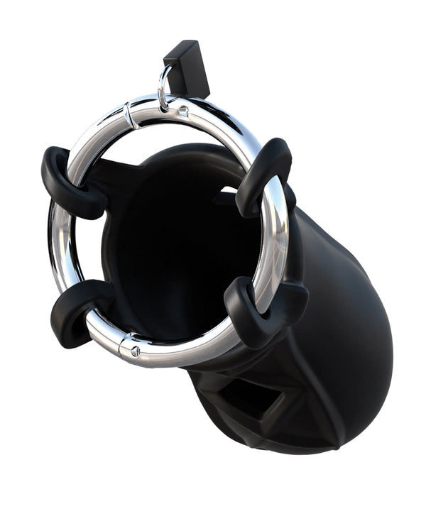 The Soft Hum Fantasy C-Ringz Extreme Silicone Cock Blocker - Black