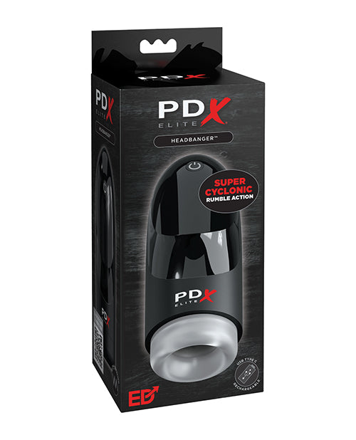 The Soft Hum PDX Elite Hydrogasm Vibrating Stroker - Frosted/Black