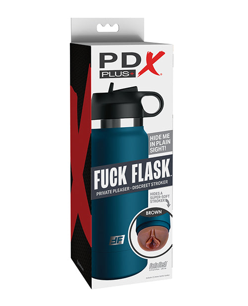The Soft Hum PDX Plus Fuck Flask Private Pleaser Stroker - Brown/Blue