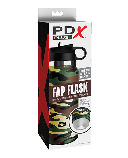 The Soft Hum PDX Plus Fap Flask Happy Camper Stroker - Frosted/Camo