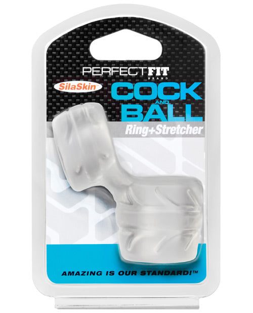 The Soft Hum Perfect Fit SilaSkin Cock &amp; Ball Ring - Clear