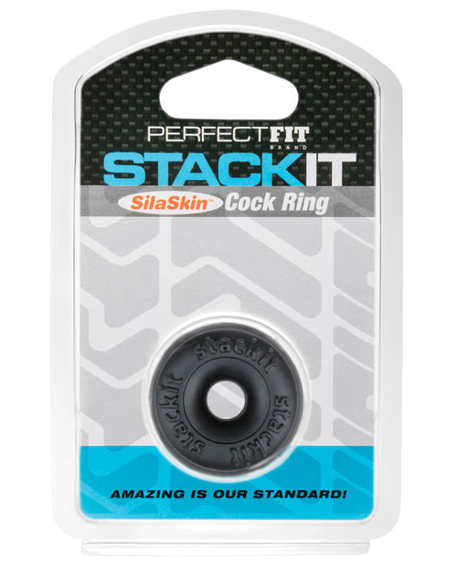 The Soft Hum Perfect Fit Stackit Cock Ring - Black