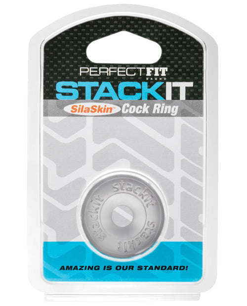 The Soft Hum Perfect Fit Stackit Cock Ring - Clear