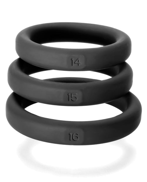 The Soft Hum Perfect Fit Xact Fit 3 Ring Kit S/M - Black