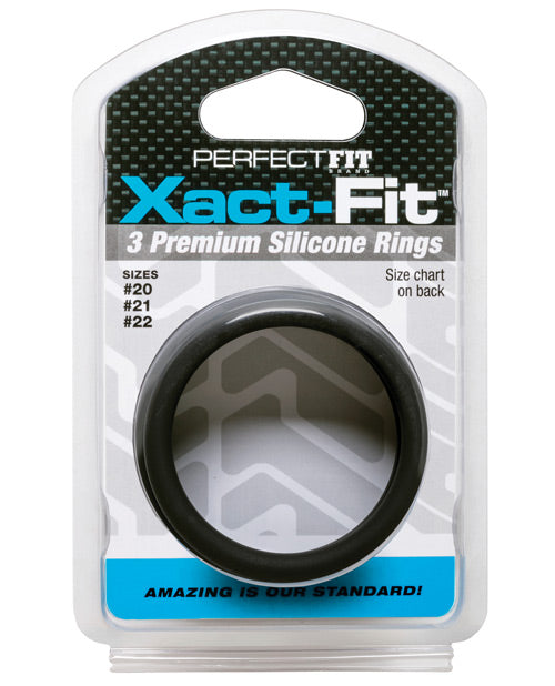 The Soft Hum Perfect Fit Xact Fit 3 Ring Kit L/XL - Black