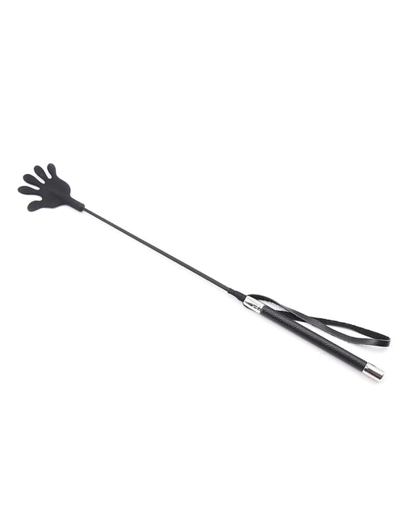 The Soft Hum Plesur 22" Hand Shaped Silicone Crop - Black