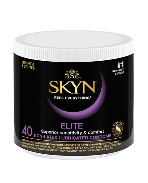 The Soft Hum Lifestyles SKYN Elite Ultra Thin Condoms - Bowl of 40