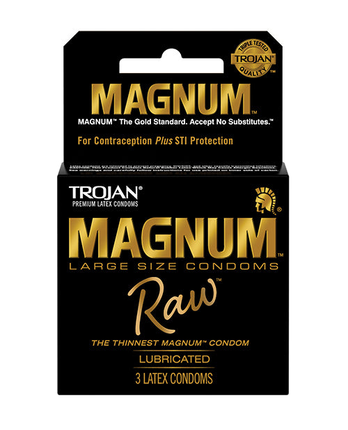 The Soft Hum Trojan Magnum Raw Condoms - Pack of 3